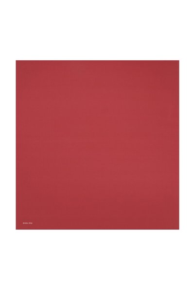 Bursa İpek Burgundy Solid Color Twill Silk Scarf