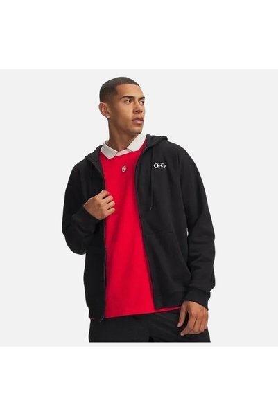 Under Armour Black 6013451-008 Rival Fleece Full-Zip Men's Jacket