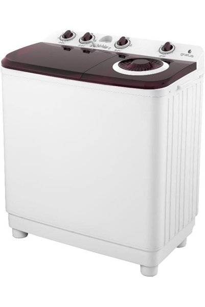 GRATUS 10 KG Top Load Semi-Automatic Washing Machine (White), with Lint Filte...
