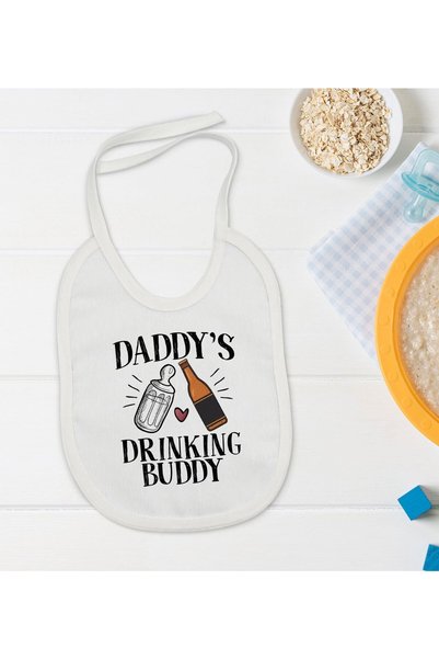 Bk Gift BK Kids "Daddy's Drinking Buddy" Design Baby Bib - Model 2