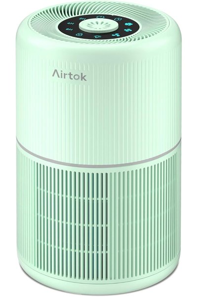 AIRTOK جهاز تنقية الهواء للمنزل وغرفة النوم مع فلتر HEPA حقيقي H13 للدخان وال...