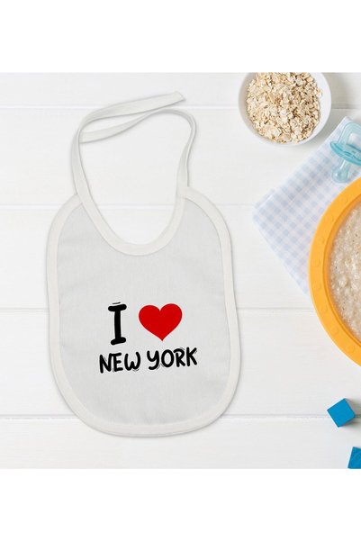 Bk Gift BK Kids "I Love New York" Design Baby Bib - Model 1