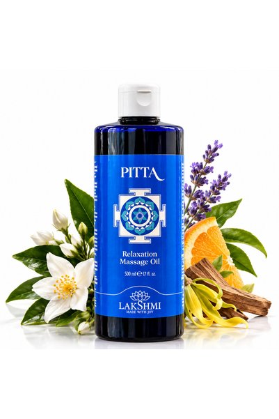 Lakshmi Ulei de masaj ayurvedic Pitta 500 ml, -bio organic, pentru piele sens...