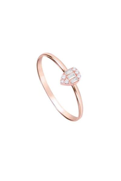 Jewelivery , Pink And White Diamond Ring, Easy Wear, Bold and Elegant Design,...
