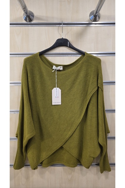 Park Moda Asymmetrical-Cut Italian Sweater