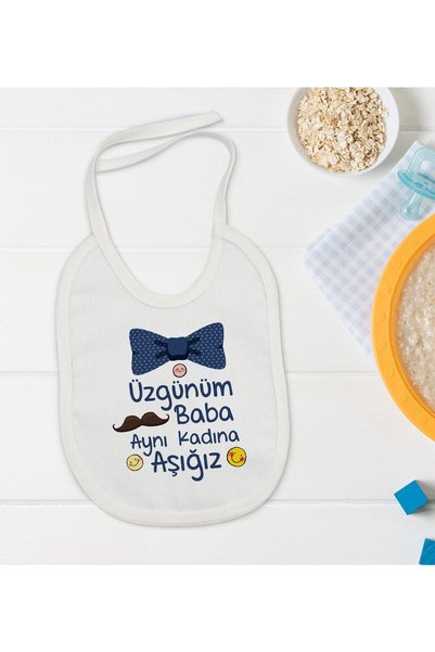 Bk Gift BK Kids "We're Both in Love with the Same Woman" Designer Baby Bib - ...