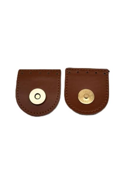 angel çanta aksesuar 5x5.5 cm Single-Stitch Tab-Style, Light Gold Metal snap-...