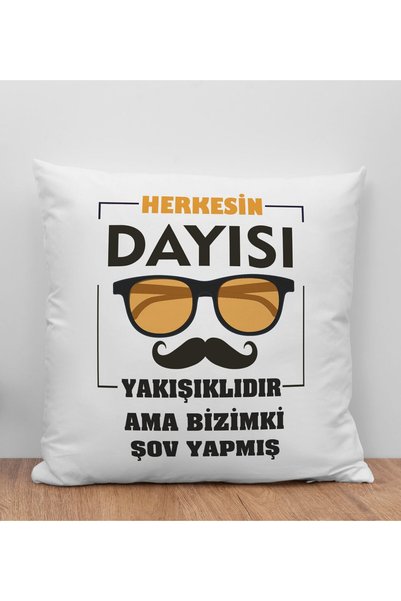 Bk Gift Everyone's Uncle Is Handsome, but Ours Is Showy Designed White Throw ...