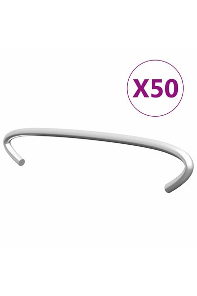Syfax Cârlige pentru gabioane, 50 buc., oțel galvanizat, 10 cm
