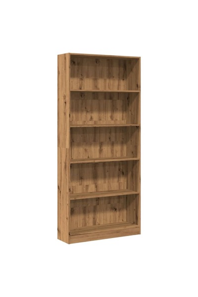 Syfax Bibliotecă, stejar artizanal, 80x24x176 cm, lemn prelucrat