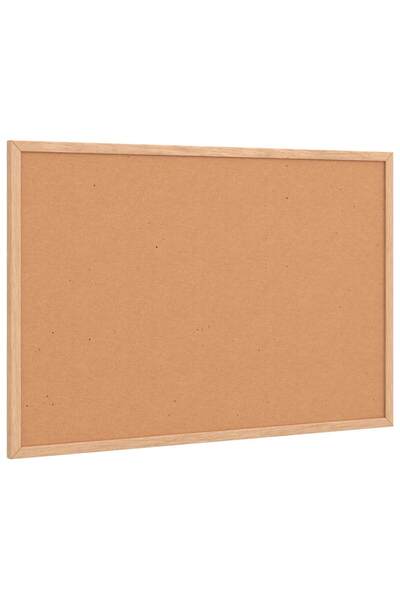Syfax Tablă de plută cu ramă din lemn masiv de pin 60x40 cm