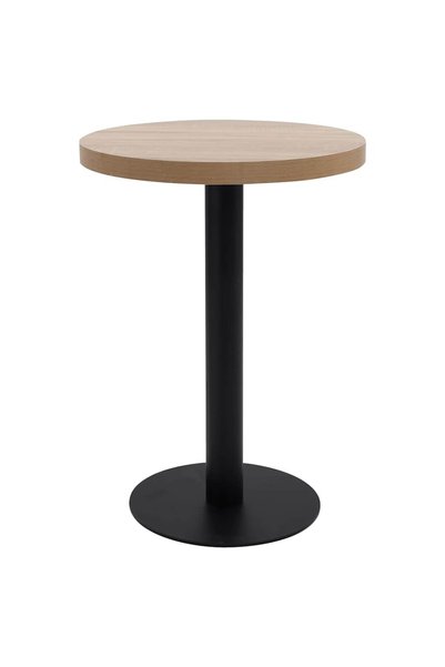 Syfax Masă de bistro, maro deschis, 60 cm, MDF