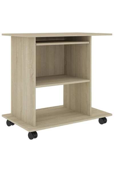 Syfax Birou computer, stejar sonoma, 80x50x75 cm, lemn prelucrat
