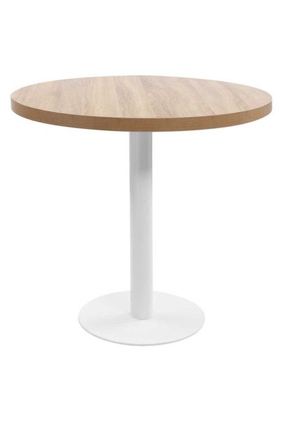 Syfax Masă de bistro, maro deschis, 80 cm, MDF