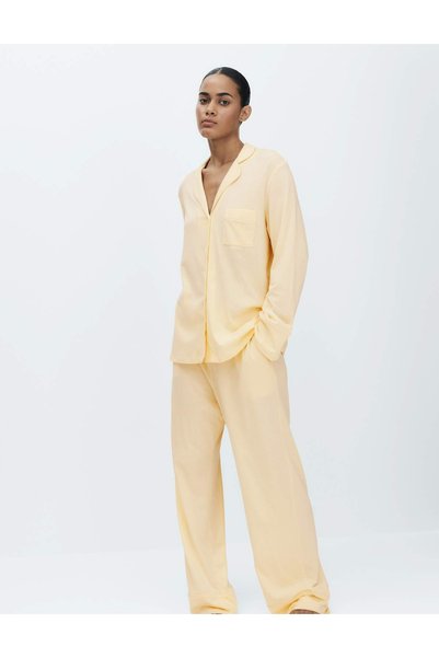 Marks & Spencer Set de pijamale din bumbac modal cu rever