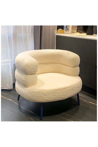 Generic Brand JOGAMS Fabric Dressing Chair Bedroom Armchair Modern Fabric Lou...