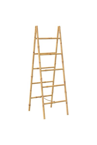 Syfax Scară dublă pentru prosoape cu 5 trepte din bambus 50 x 160 cm