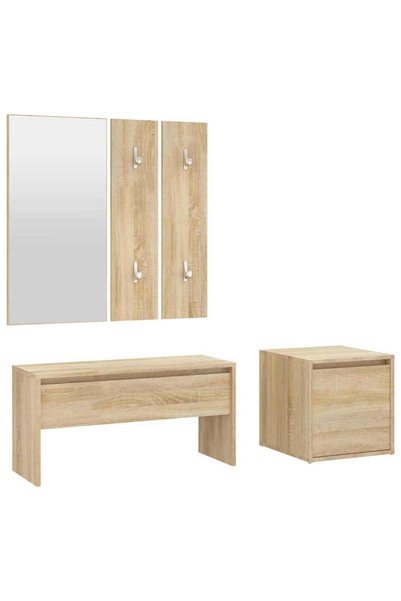 Syfax Set de mobilier pentru hol, stejar sonoma, lemn prelucrat