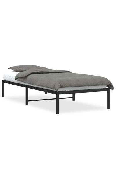 Syfax Cadru pat metalic, negru, 90x190 cm