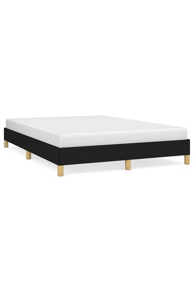 Syfax Cadru de pat fără saltea, negru, 140x200 cm, textil