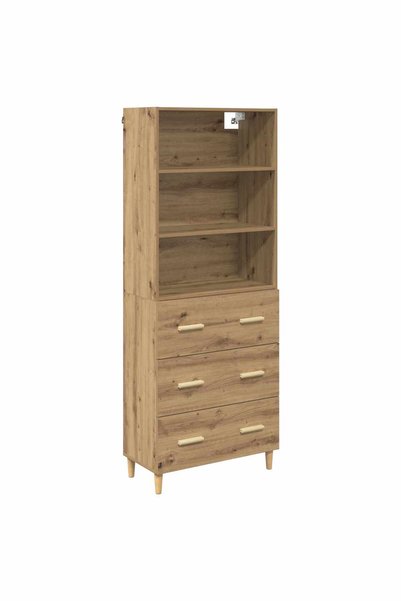 Syfax Bufet Stejar Artizanal 69,5 x 32,5 x 180 cm Lemn prelucrat