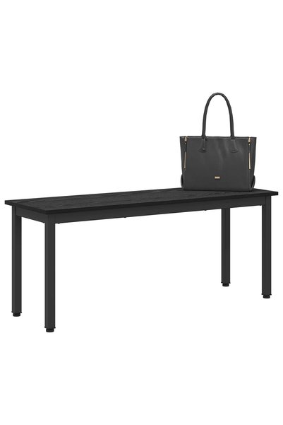 Syfax bancă Stejar Negru 110 x 35 x 45 cm Lemn prelucrat
