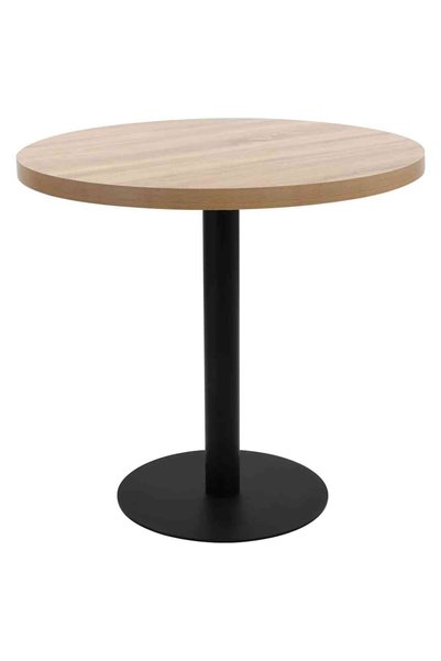 Syfax Masă de bistro, maro deschis, 80 cm, MDF