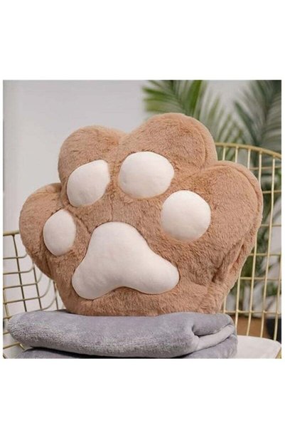 Generic Brand 2 in 1 Throw Pillow Set, Cat Paw Sofa Pillow + Sleeping Blanket...