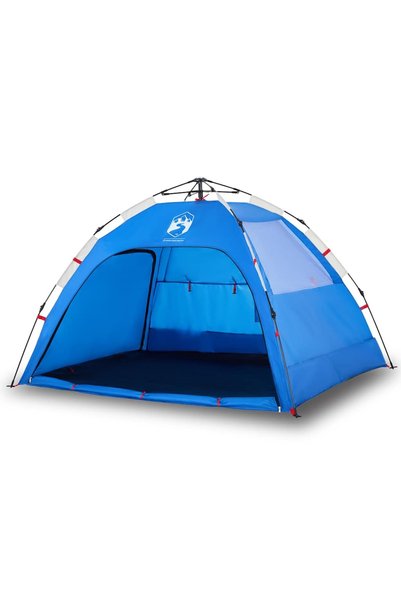 Syfax Cort camping 2 persoane albastru azur impermeabil setare rapidă