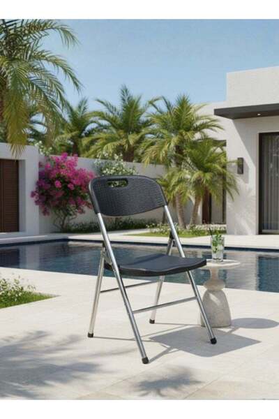 Generic Brand Marcolo Rattan Folding Chair Foldable, Lightweight & Extra Stur...
