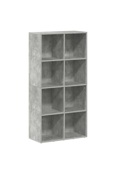Syfax Bibliotecă/Dulap, gri beton, 66x30x130 cm, lemn prelucrat