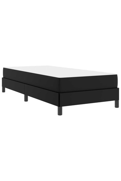 Syfax Cadru de pat cu saltea Negru 90 x 200 cm țesătură