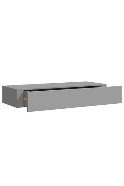 Syfax Dulap de perete cu sertar, gri, 60x23,5x10 cm, MDF