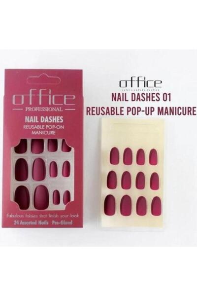 Office1 Office Matte Velvet Self-Adhesive Nails (S01)