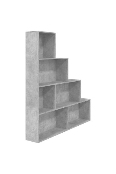 Syfax Bibliotecă/Separator, gri beton, 155x24x160 cm, lemn prelucrat