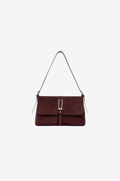 MARSEPTUN Sauve Toka Buckle Detail Suede Bag