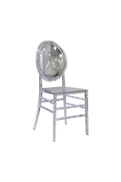 Generic Brand Multi Home Furniture Transparent Ghost Dining Chair with Vintag...
