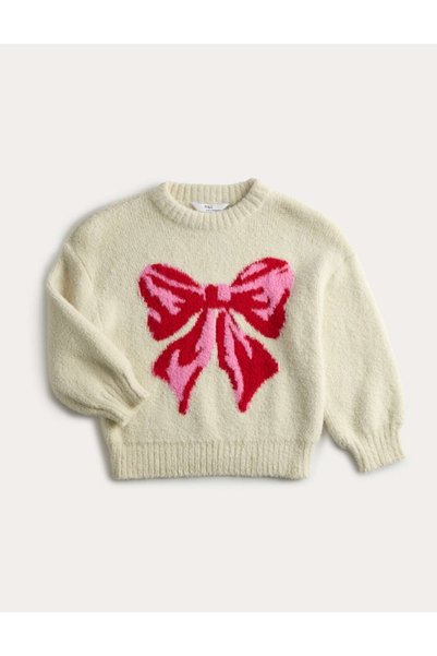 Marks & Spencer M&S 0026 Pulover cu fundă NB, 7-8 ani, ecru mix