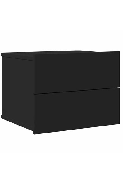 Syfax Noptieră, negru, 40x30x30 cm, lemn prelucrat