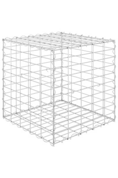 Syfax Strat înălțat cub gabion, 50 x 50 x 50 cm, sârmă de oțel