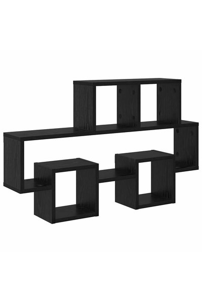 Syfax Raft de perete Montare pe perete Stejar negru 82 x 15 x 51 cm