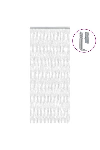 Syfax Paravan de ușă cu lanț, 90x220 cm, aluminiu