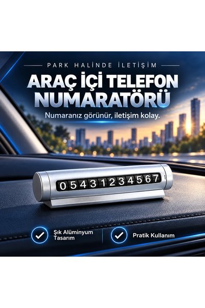 NEWMİX مُعدِّل أرقام المركبات ذو المظهر المعدني الرمادي