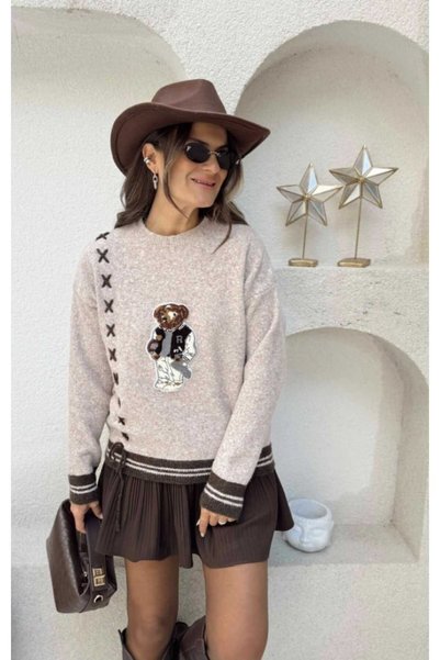 VIORA FASHION Tedy Logo Sweatshirt
