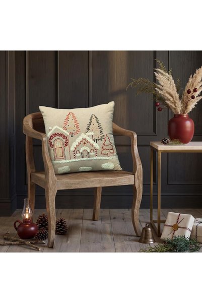Sarev Everwhite Cushion 45x45, Dark Beige