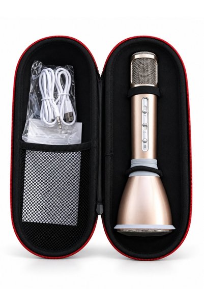 Generic Brand Microfon Karaoke Portabil IMK-K068 KTV cu Boxă Integrată, Bluet...