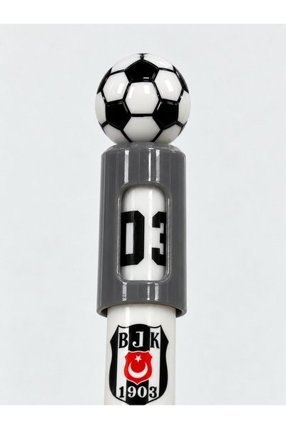 Beşiktaş YENİ SEZON LİSANSLI MIKNATIS DÖNER BAŞLIKLI TOP FİGÜRLÜ TÜKENMEZ KALEM BK-1 1