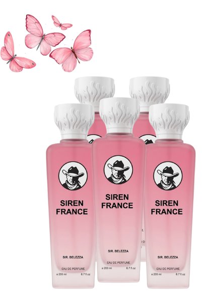 Bellezza 5 قطع Siren France Sir. Perfume 200 مل