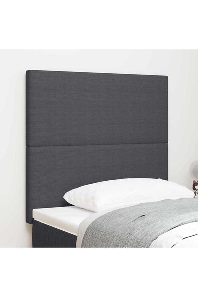 Syfax Tăblie LED cu benzi LED Gri închis 90 cm Țesătură din corduroy