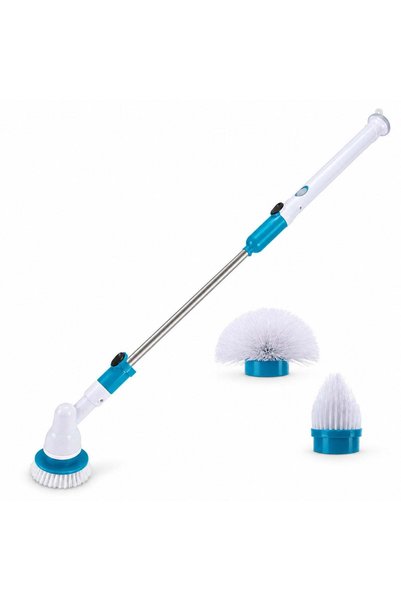 Generic Perie Electrică de Curățat Hurricane Spin Scrubber cu 3 Capete și Mân...